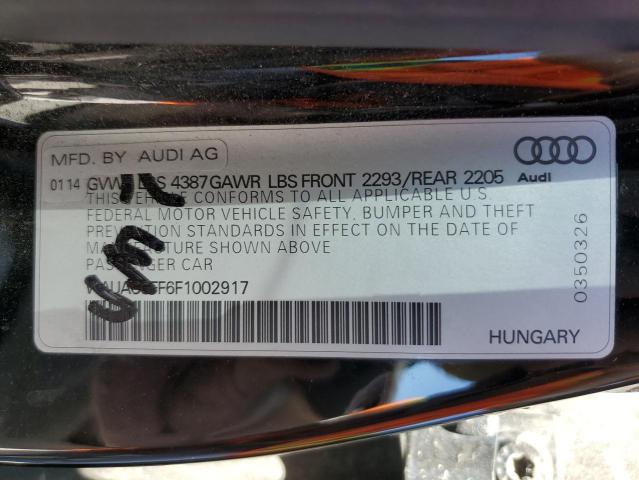 Photo 10 from auction – 2015 AUDI A3 PREMIUM with VIN WAUACGFF6F1002917