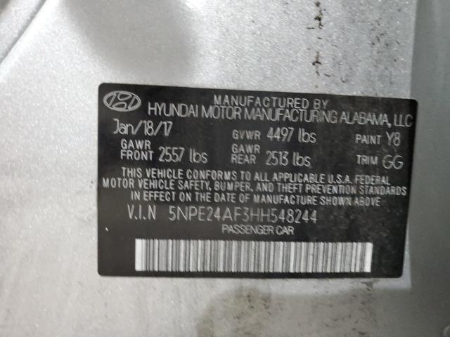 Photo 10 from auction – 2017 HYUNDAI SONATA SE with VIN 5NPE24AF3HH548244