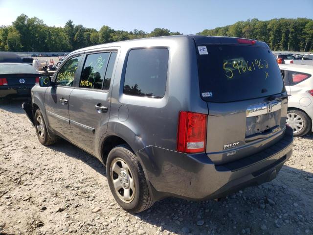 Photo 3 from auction – 2012 HONDA PILOT LX with VIN 5FNYF4H25CB022483
