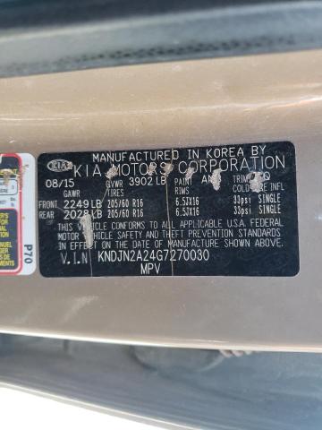 Photo 10 from auction – 2016 KIA SOUL with VIN KNDJN2A24G7270030