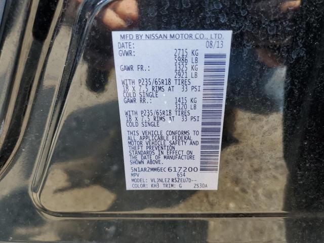 Photo 10 from auction – 2014 NISSAN PATHFINDER with VIN 5N1AR2MM6EC617200