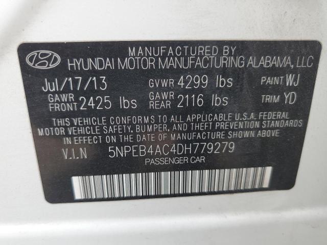 Photo 10 from auction – 2013 HYUNDAI SONATA GLS with VIN 5NPEB4AC4DH779279