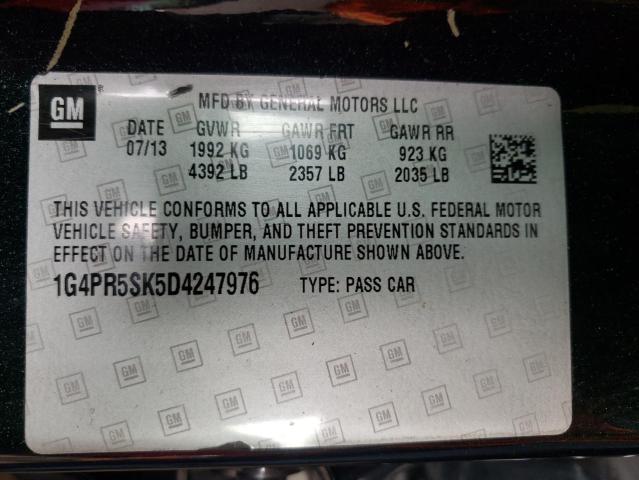 Photo 10 from auction – 2013 BUICK VERANO CON with VIN 1G4PR5SK5D4247976