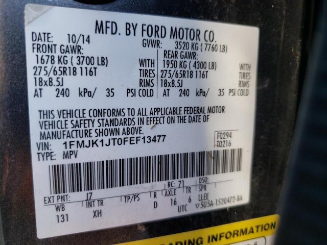 Photo 10 from auction – 2015 FORD EXPEDITION with VIN 1FMJK1JT0FEF13477