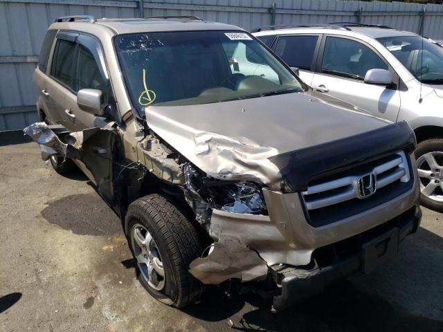 HONDA PILOT EX 2006 with VIN 5FNYF28616B016109 - Photo from auction