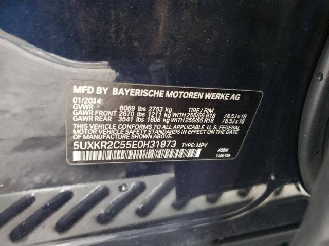 Photo 10 from auction – 2014 BMW X5 SDRIVE3 with VIN 5UXKR2C55E0H31873