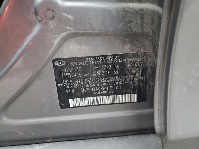 Photo 10 from auction – 2011 HYUNDAI SONATA GLS with VIN 5NPEB4AC8BH169351