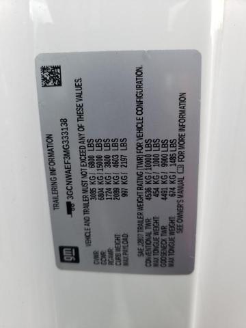 Photo 10 from auction – 2021 CHEVROLET SILVERADO with VIN 3GCNWAEF3MG333138
