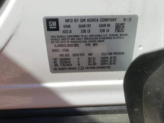 Photo 10 from auction – 2021 BUICK ENCORE GX with VIN KL4MMDSL3MB070052