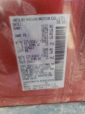Photo 10 from auction – 2016 NISSAN ROGUE S with VIN 5N1AT2MV7GC896489