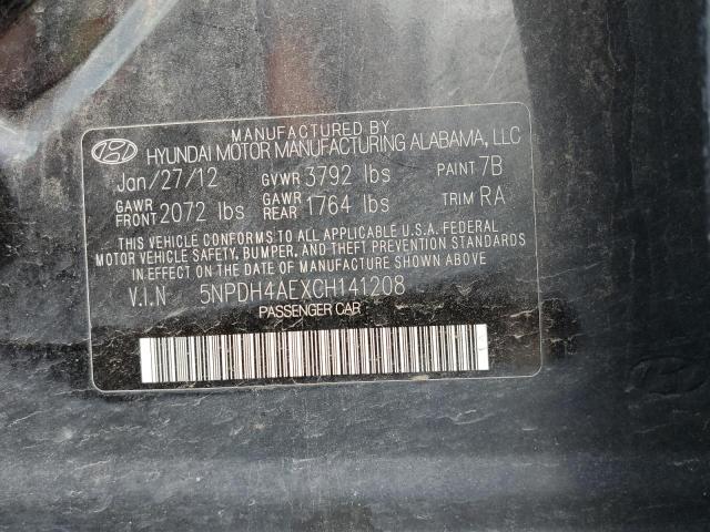 Photo 10 from auction – 2012 HYUNDAI ELANTRA GL with VIN 5NPDH4AEXCH141208