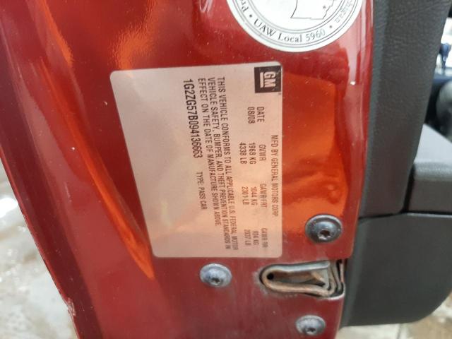 Photo 10 from auction – 2009 PONTIAC G6 with VIN 1G2ZG57B094136663