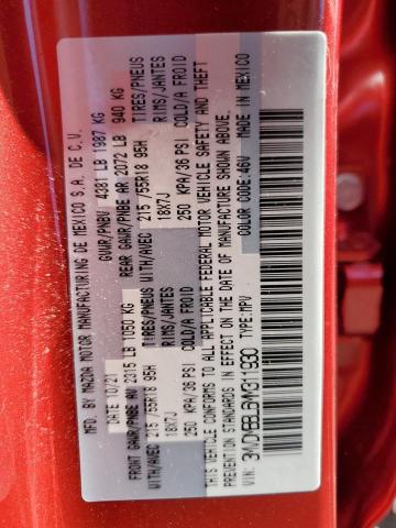 Photo 10 from auction – 2021 MAZDA CX-30 SELE with VIN 3MVDMBBL6MM311930