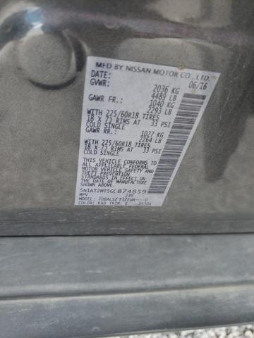 Photo 10 from auction – 2016 NISSAN ROGUE S with VIN 5N1AT2MT5GC874859