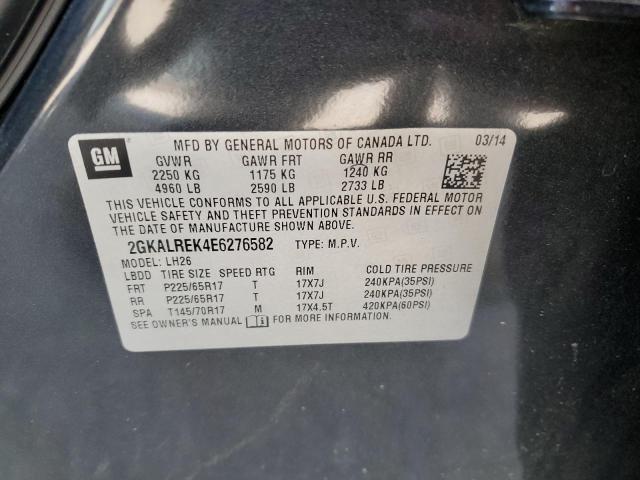 Photo 10 from auction – 2014 GMC TERRAIN SL with VIN 2GKALREK4E6276582