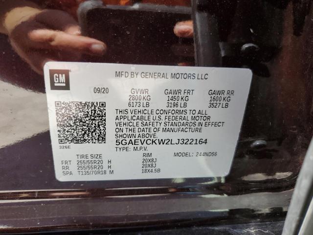 Photo 10 from auction – 2020 BUICK ENCLAVE AV with VIN 5GAEVCKW2LJ322164