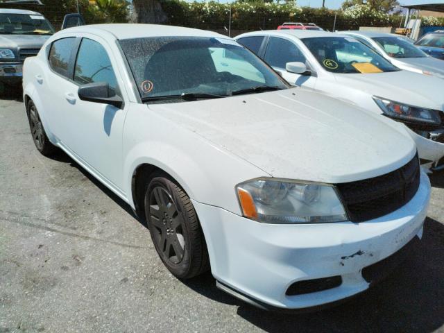 DODGE AVENGER SE 2012 with VIN 1C3CDZAB5CN259214 - Photo from auction