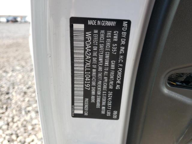 Zdjęcie 10 z aukcji – 2020 PORSCHE PANAMERA B z VIN WP0AA2A7XLL104197