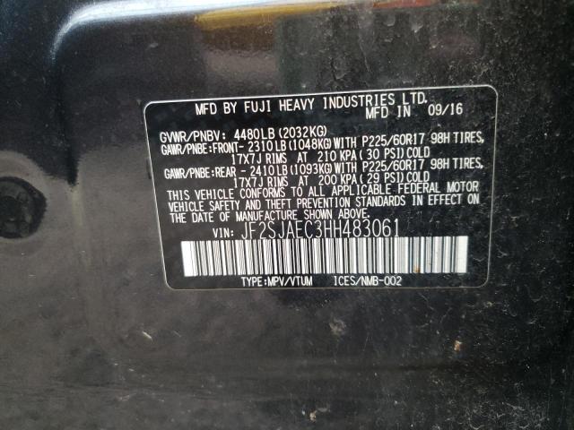 Photo 10 from auction – 2017 SUBARU FORESTER 2 with VIN JF2SJAEC3HH483061