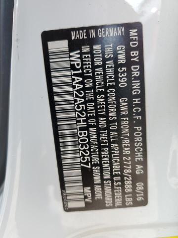 Photo 10 from auction – 2017 PORSCHE MACAN with VIN WP1AA2A52HLB03257