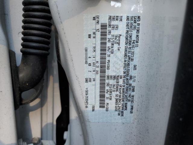Photo 10 from auction – 2012 FORD FOCUS SE with VIN 1FAHP3K29CL292738