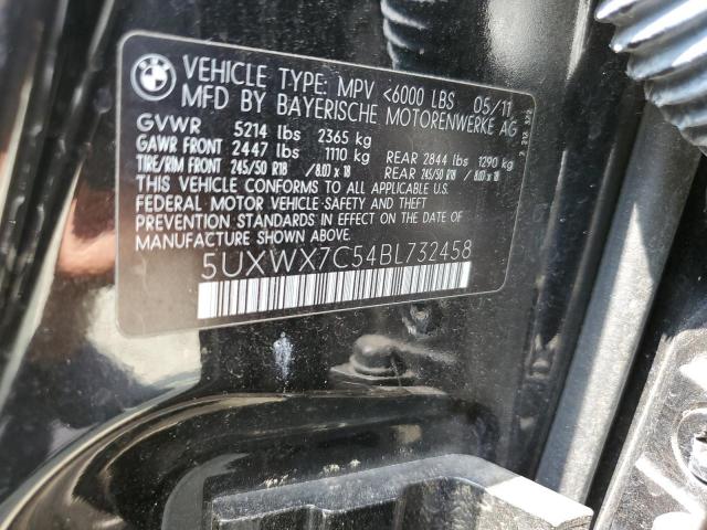 Photo 10 from auction – 2011 BMW X3 XDRIVE3 with VIN 5UXWX7C54BL732458