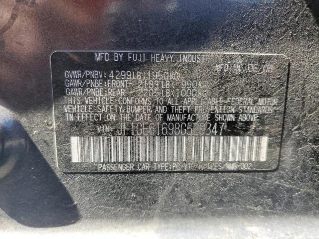 Фото 10 с аукциона – 2008 SUBARU IMPREZA 2. с VIN JF1GE61698G529347