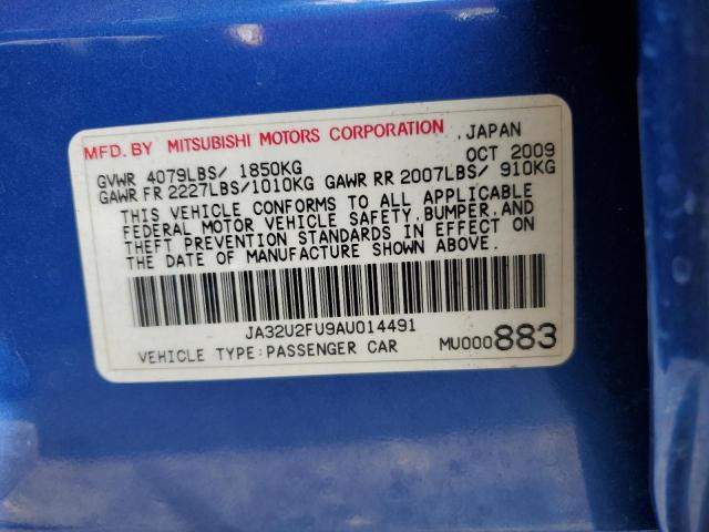 Photo 10 from auction – 2010 MITSUBISHI LANCER ES/ with VIN JA32U2FU9AU014491