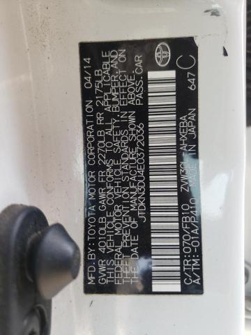 Photo 10 from auction – 2014 TOYOTA PRIUS with VIN JTDKN3DU4E0372036