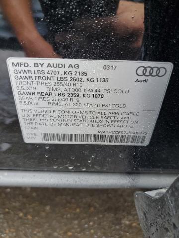 Photo 10 from auction – 2018 AUDI Q3 PREMIUM with VIN WA1HCCFS7JR000976