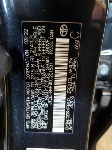 Photo 10 from auction – 2022 TOYOTA COROLLA LE with VIN JTDEPMAE4NJ221881
