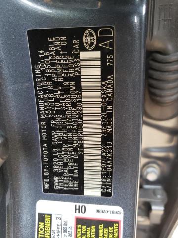 Photo 10 from auction – 2015 TOYOTA COROLLA L with VIN 2T1BURHE8FC280167