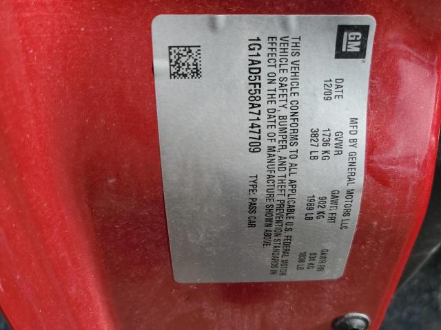 Photo 10 from auction – 2010 CHEVROLET COBALT 1LT with VIN 1G1AD5F58A7147709