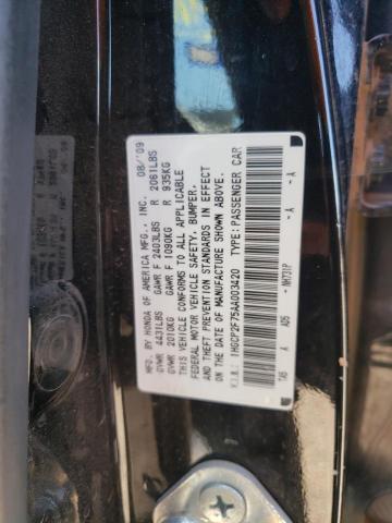 Photo 10 from auction – 2010 HONDA ACCORD EX with VIN 1HGCP2F75AA003420