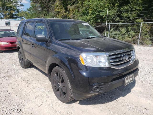 HONDA PILOT LX 2013 with VIN 5FNYF4H27DB047421 - Photo from auction