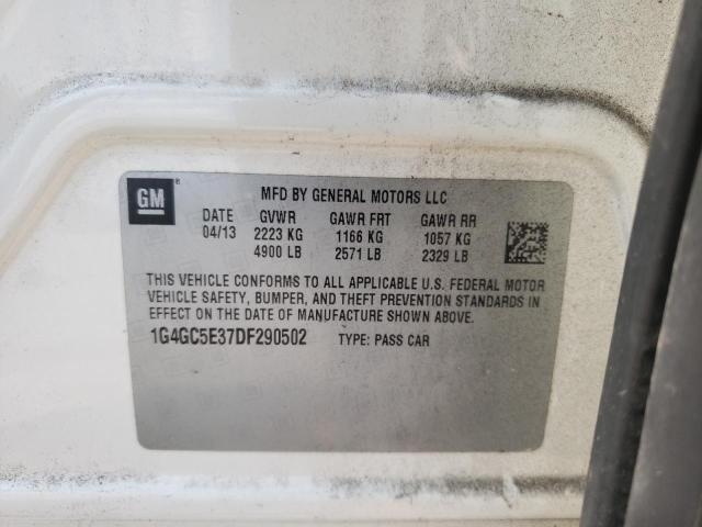 Photo 10 from auction – 2013 BUICK LACROSSE with VIN 1G4GC5E37DF290502