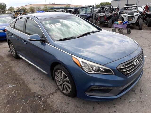HYUNDAI SONATA SPO 2015 with VIN 5NPE34AF0FH218099 - Photo from auction