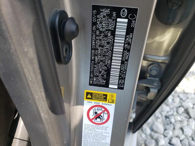 Photo 10 from auction – 2015 LEXUS ES 350 with VIN JTHBK1GG0F2210329