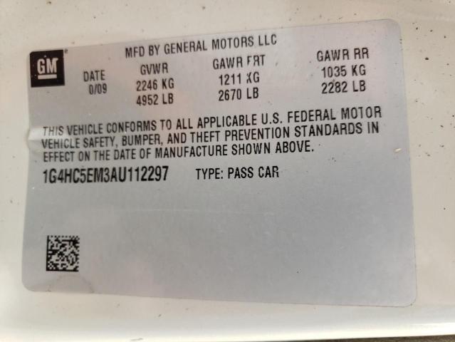 Photo 10 from auction – 2010 BUICK LUCERNE CX with VIN 1G4HC5EM3AU112297