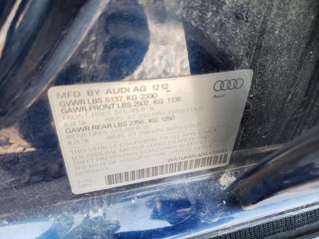 Photo 10 from auction – 2013 AUDI A4 ALLROAD with VIN WA1UFAFL4DA179581