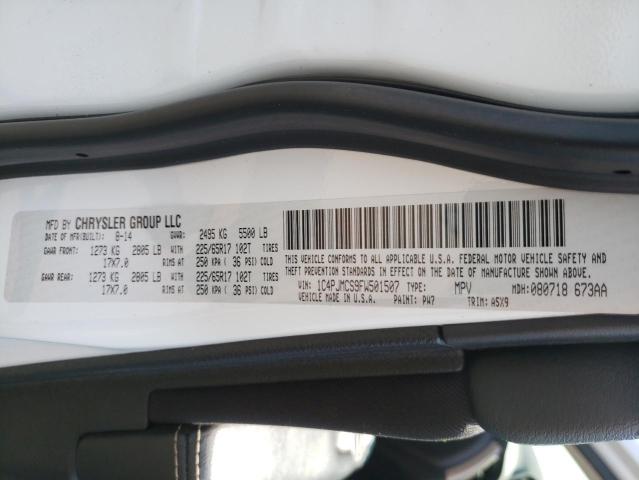 Photo 10 from auction – 2015 JEEP CHEROKEE L with VIN 1C4PJMCS9FW501507