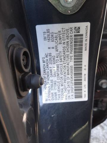 Photo 10 from auction – 2019 HONDA CIVIC with VIN 2HGFC2F63KH586895