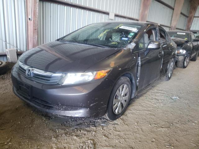 Photo 2 from auction – 2012 HONDA CIVIC LX with VIN 19XFB2F58CE369638