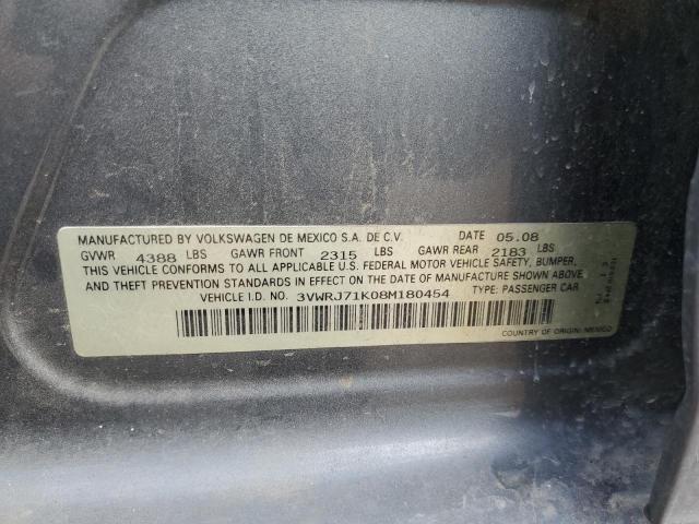 Photo 10 from auction – 2008 VOLKSWAGEN JETTA WOLF with VIN 3VWRJ71K08M180454