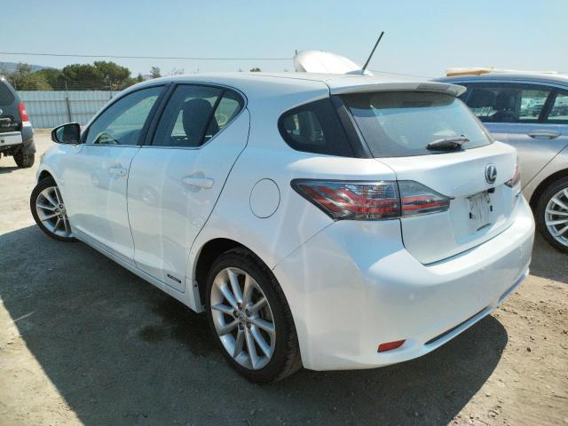 Photo 3 from auction – 2012 LEXUS CT 200 with VIN JTHKD5BHXC2074045