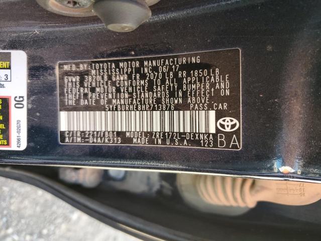 Photo 10 from auction – 2017 TOYOTA COROLLA L with VIN 5YFBURHE8HP713876
