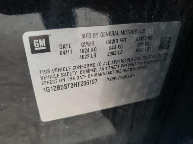 Photo 10 from auction – 2017 CHEVROLET MALIBU LS with VIN 1G1ZB5ST3HF266197