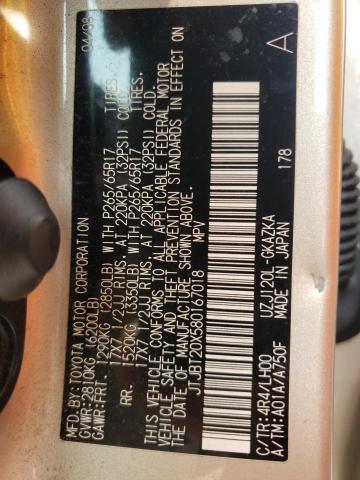 Photo 10 from auction – 2008 LEXUS GX 470 with VIN JTJBT20X580167018