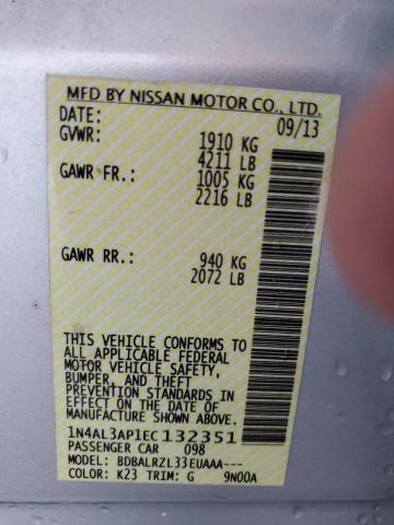 Photo 10 from auction – 2014 NISSAN ALTIMA 2.5 with VIN 1N4AL3AP1EC132351