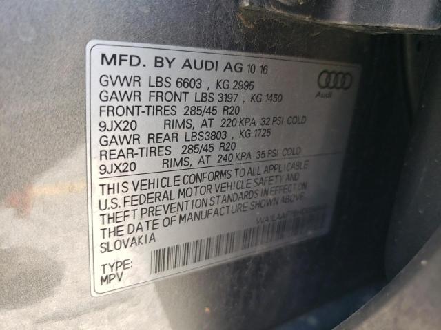 Foto 10 de la subasta – 2017 AUDI Q7 PREMIUM con VIN WA1LAAF76HD034849